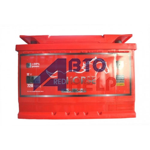 Аккумулятор RED HORSE 6СТ-74 АзЕ Professional Line (720EN)