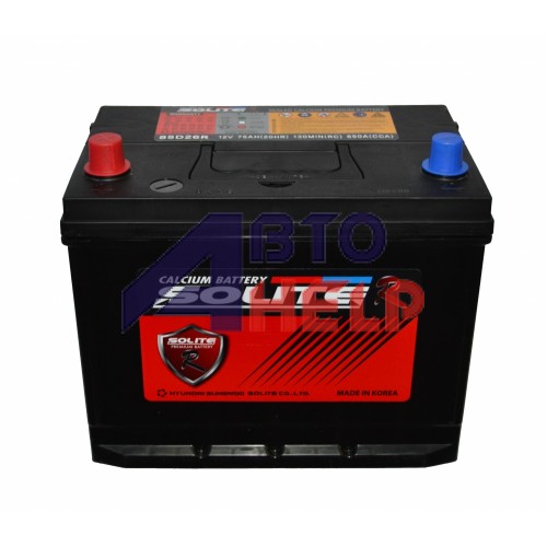 Аккумулятор SOLITE R 6CT-75Ah Аз Asia (85D26R) (650EN)