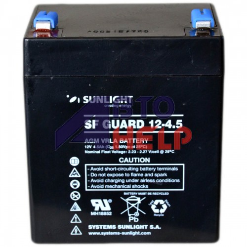 Аккумулятор тяговий SUNLIGHT SF 6СТ-4.5Ah