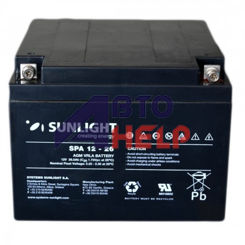Аккумулятор тяговий SUNLIGHT SPa 6СТ-26Ah