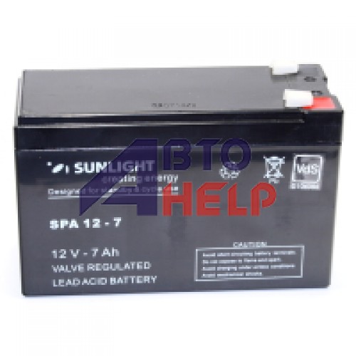 Аккумулятор тяговий SUNLIGHT SPa 6СТ-7Ah