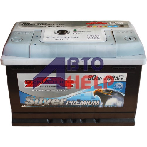 Аккумулятор SZNAJDER 6СТ-80 AзЕ Silver Premium (760EN)