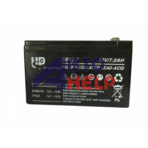 Аккумулятор тяговий Universal Power GB 6СТ-7Ah AGM (12-7)
