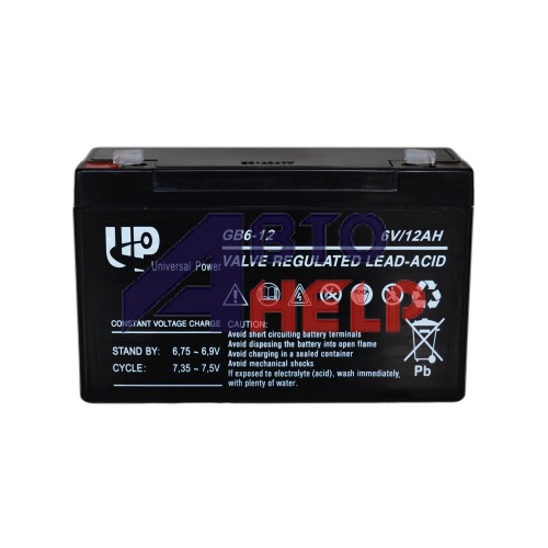 Аккумулятор тяговий Universal Power GB 3СТ-12Ah AGM (6-12)