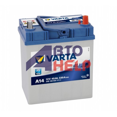 Аккумулятор VARTA Blue Dynamic A14 6СТ-40Ah АзЕ Asia ТК (540126033) (330EN)