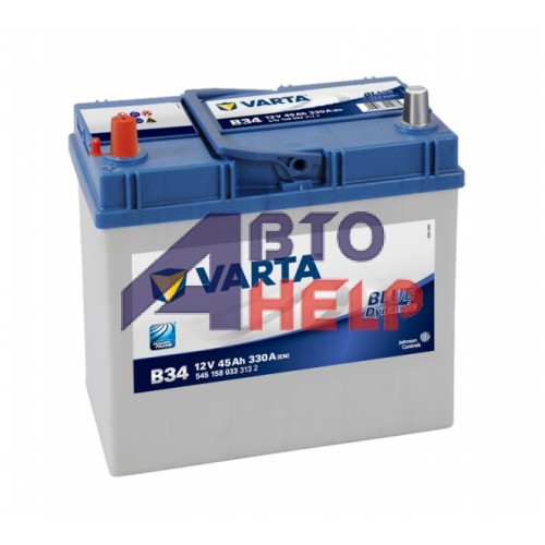 Аккумулятор VARTA Blue Dynamic B34 6СТ-45Ah Аз Asia (545158033) (330EN)