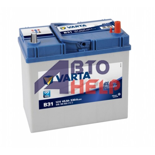 Аккумулятор VARTA Blue Dynamic B31 6СТ-45Ah АзЕ Asia ТК (545155033) (330EN)