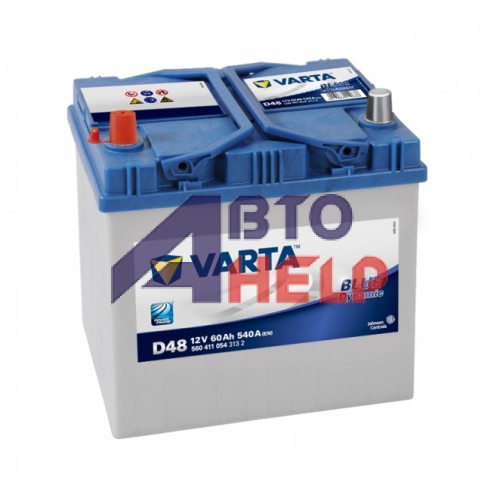 Аккумулятор VARTA Blue Dynamic D48 6СТ-60Ah Аз Asia (560411054) (540EN)