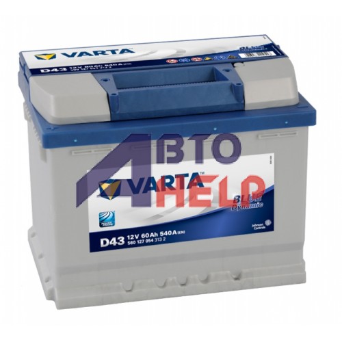 Аккумулятор VARTA Blue Dynamic D43 6СТ-60Ah Аз (560127054) (540EN)