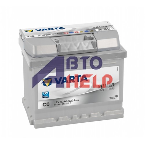 Аккумулятор VARTA Silver Dynamic C6 6СТ-52Ah АзЕ (552401052) (520EN)