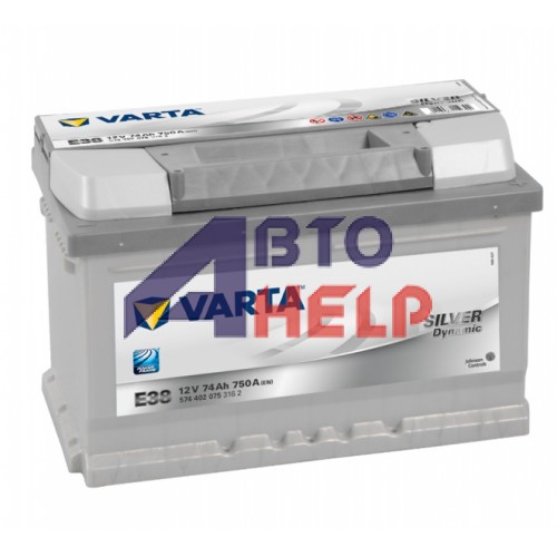 Аккумулятор VARTA Silver Dynamic E38 6СТ-74Ah АзЕ (574402075) (750EN)