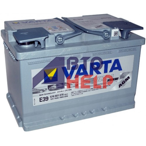 Аккумулятор VARTA Silver Dynamic AGM E39 6СТ-70Ah АзЕ (570901076) (760EN)