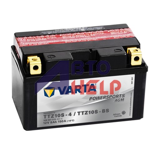 Аккумулятор мото VARTA Powersports AGM 6СТ-8Аh Аз (YTZ10S-BS, 508901015) (150EN)