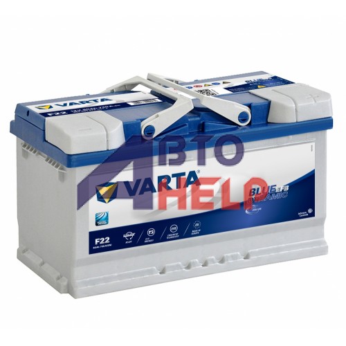 Аккумулятор Varta Blue Dynamic F22 6СТ-80Ah АзЕ (580500073) (730EN)