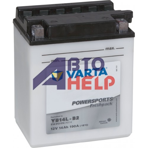 Аккумулятор мото VARTA Powersports 6СТ-14Аh Аз (YB14-B2, 514014014) (190EN)