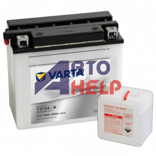 Аккумулятор мото VARTA Powersports 6СТ-18Ah АзЕ (YB18L-A, 518015018) (200EN)