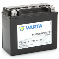 Аккумулятор мото VARTA Powersports AGM 6СТ-18Аh Аз (YTX20-BS, 518902026) (250EN)
