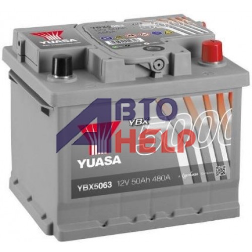 Акумулятор YUASA SILVER  6СТ-50Аh АзЕ (YBX5063) (480EN)