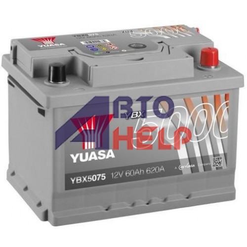 Акумулятор YUASA SILVER  6СТ-60Ah АзЕ (YBX5075) (620EN)