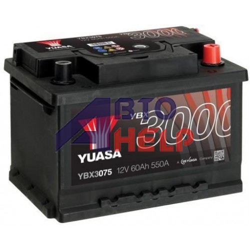 Аккумулятор YUASA SMF 6СТ-60Ah АзЕ (YBX3075) (550EN)