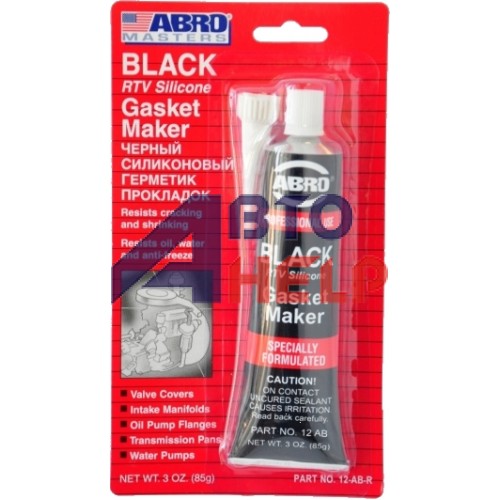Герметик прокладки ABRO Gasket Maker 343°C черный (12-AB CH) (85г)