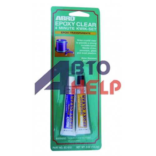 Клей ABRO 4-минутный Epoxy Clear универсальный (EC-510) (14,2г)