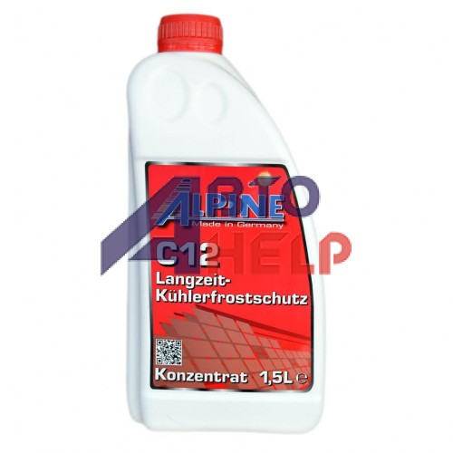 Антифриз ALPINE C12 Langzeitkuhlerfrostschutz концентрат красный (1,5л)