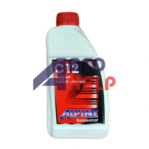 Антифриз ALPINE C12 Langzeitkuhlerfrostschutz концентрат красный (1л)