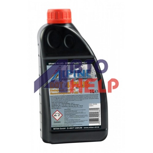 Тормозная жидкость ALPINE Brake Fluid DOT-4 Plus (1л)