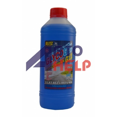 Антифриз Blitz Line Glycogel G11 концентрат -80° синий (1л)