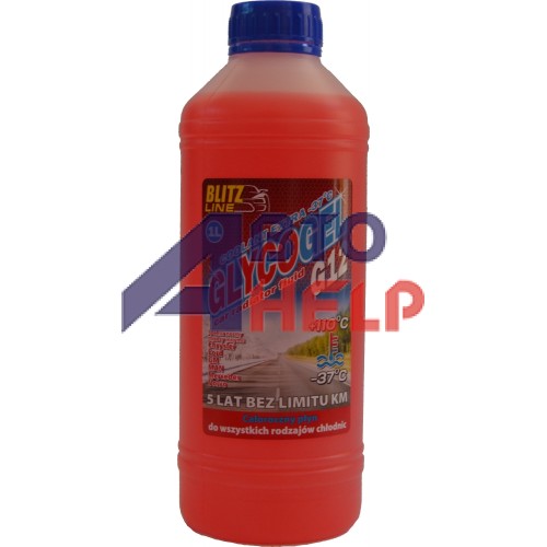 Антифриз Blitz Line Glycogel G12 ready-mix -37°C красный (1л)