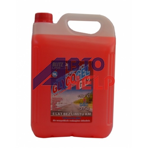 Антифриз Blitz Line Glycogel G12 ready-mix -37°C красный (5л)
