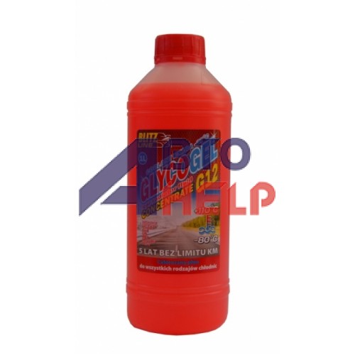 Антифриз Blitz Line Glycogel G12 концентрат -80°C красный (1л)