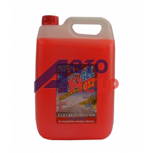 Антифриз Blitz Line Glycogel G12 концентрат -80°C красный (5л)