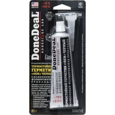 Герметик прокладки DoneDeaL Gasket Maker 315°С термостийкий силиконовый черный (DD6712) (85г)