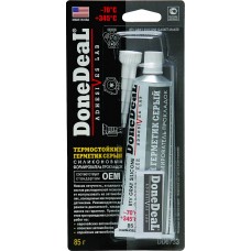 Герметик прокладки DoneDeaL Gasket Maker 345°С термостийкий силиконовый серый (DD6733) (85г)