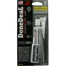 Герметик прокладки DoneDeaL Gasket Maker 345°C термостойкий силиконовый серый (DD6737) (42,5г)