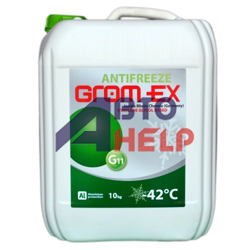 Антифриз GROM-EX G11 -42°C зеленый (10л)