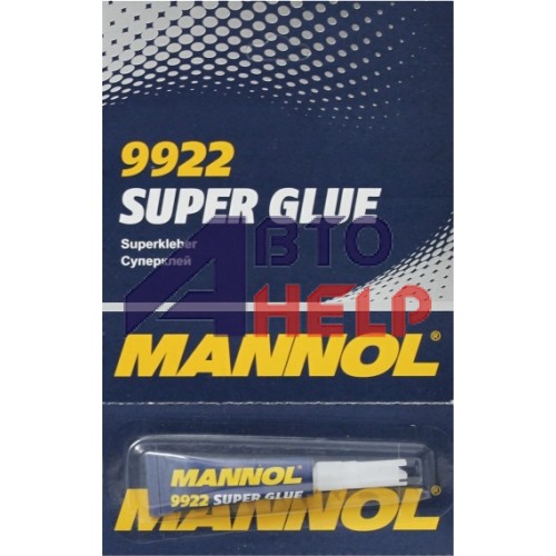 Супер-клей MANNOL Super Glue моментальный универсальный (9922) (2г)