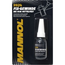 Фиксатор резьбы MANNOL FIX-GEWINDE BIS M36 MITTELFEST демонтажный (9924) (10мл)