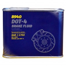 Тормозная жидкость MANNOL DOT-4 BREMSFLUSSIGKEIT (500мл)