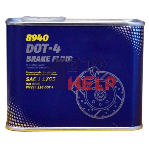 Тормозная жидкость MANNOL DOT-4 BREMSFLUSSIGKEIT (500мл)