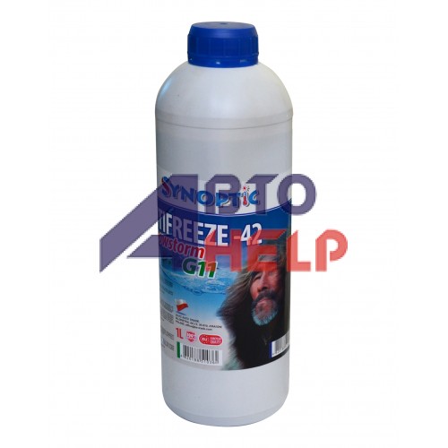 Антифриз Synoptic G11 -42 Snowstorm -38°C синий (1л)