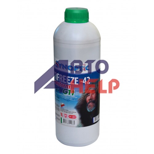 Антифриз Synoptic G11 -42 Snowstorm -38°C зеленый (1л)