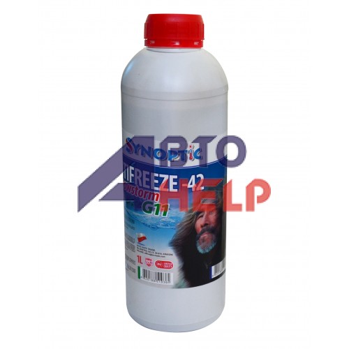 Антифриз Synoptic G12 -42 Snowstorm -38°C красный (1л)