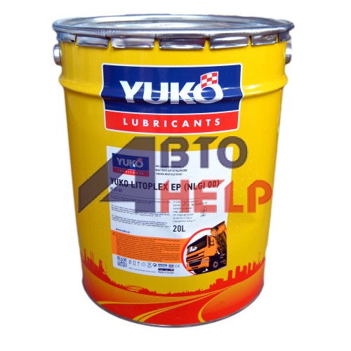 Смазка пластичная YUKO LITOPLEX ЕР00 (NLGI 00) (20л)