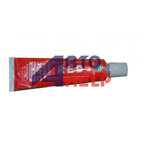 Герметик прокладки Zollex Gasket Maker Red 350°C красный (4-rd) (25г)
