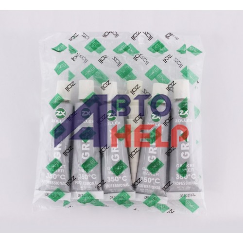 Герметик прокладки Zollex Gasket Maker Grey 350°C серый (5-ge) (25г)