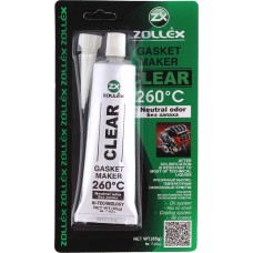 Герметик прокладки Zollex Gasket Maker Clear Premium 260°C прозрачный (7-cl) (85г)