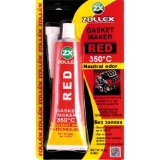 Герметик прокладки Zollex Gasket Maker Red Premium 350°C красный (8-rd) (85г)